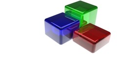 Cubes abstract rgb