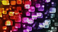 Cubes effect colorful bokeh high starting Resolution