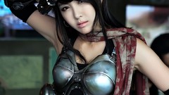 Cubes woman asians models black hair cosplay Korean Jo Yoo Na