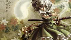 Cuffs anime girls green