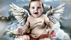 Cupid baby angel wings