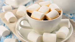 Cups marshmallow tea cup