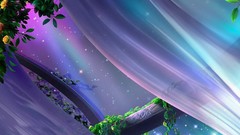 Curtains vines night sky Kagaya Yutaka Celestial Exploring