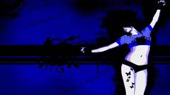 Dancing blue cg girl