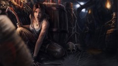 Danger Stealth hiding tomb raider lara croft armed arty