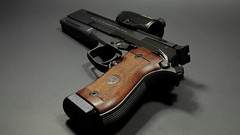 Danger weapons Guns scope pistols Beretta 87 target