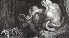 Dark black and white mythology Dante's Inferno Gustave Dore The 