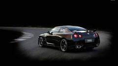 Dark cars Japanese Nissan roads GT nissan gtr nissan gt-r 