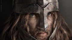 Dark cgi Vikings barbarian