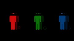 Dark colors widescreen creativity multicolor minimalistic rgb