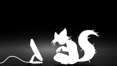 Dark Computers backgrounds foxes furry animals