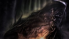 Dark death Dragons Knights artwork fantasy art harvester 