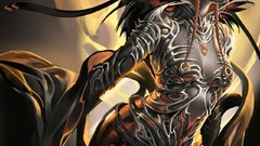 Dark dress elves artwork sakimichan The Grey