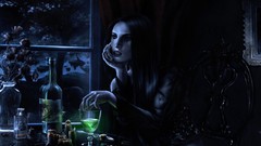 Dark Gothic woman dress witches absinthe