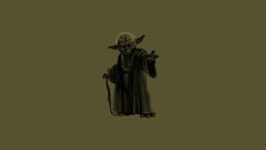 Dark green soup cane star wars jedi minimalistic yoda Simple 
