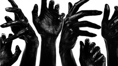 Dark hands grayscale dev