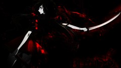 Dark Katana blood red eyes Ribbons skirts anime girls blood-c 