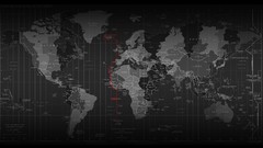 Dark Maps Time Zones atlas cities countries world map
