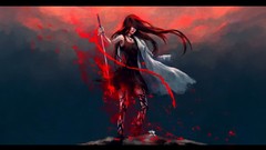 Dark red blood fight the end artwork NanFe