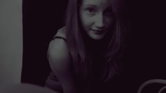 Dark red love woman haircut help lonely