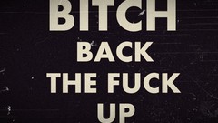 Dark Typography Fuck funny swear words