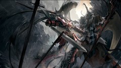 Dark weapons Katana Robots fight armor Swords battles soft 