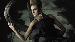 Dark woman Caroline Trentini