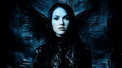 Dark woman Dark Angel Megan Fox angels brunettes black and blue 