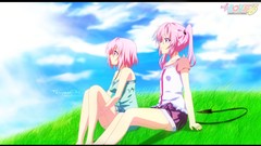 Darkness Anime pink hair anime girls seifuku to-love-ru momo 