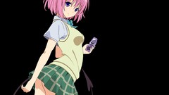 Darkness transparent Anime pink hair anime girls short hair 