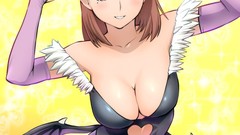 Darkstalkers brunettes wings cleavage