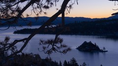 Dawn bay California emerald Lake Tahoe