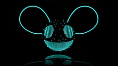 deadmau5 mouse ears neon Simple Background black background