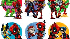 deadpool captain america wolverine thor Hulk humor marvel comics