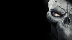 Death black background skulls darksiders 2 artwork video games