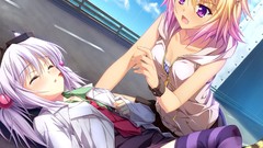 Death blood white hair goggles animal ears otomimi infinity 