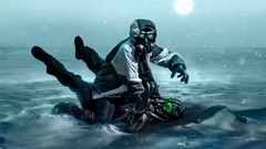 Death glare paintings drawings masks gas masks romantically 