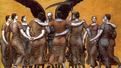 Death paintings symbolism angels artwork grim reapers Xavier 