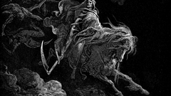 Death scythe Horses Gustave