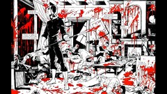 Death selective coloring Grendel comic style