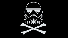 Death stormtroopers black background
