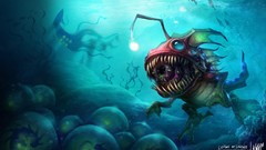 Deep Sea League of Legends artwork video games riot games 