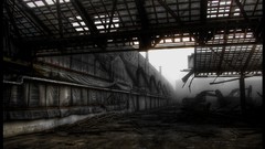 Demolition in progress by