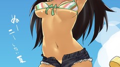 Denim shorts bikini ganaha