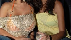 Denise milani cleavage Den huge boobs