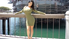 Denise milani huge boobs tight dress