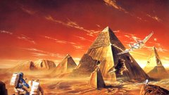 Deserts crater astronauts fantasy