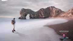 Design advertisement Beaches footprint phones samsung artwork