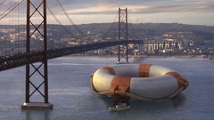 Design Bridges rivers platinum artwork conception ring-buoy