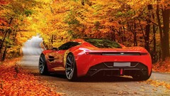 Design cars Aston Martin dBc scenic red cars